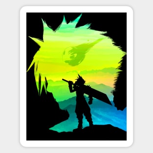 Cloud strife shadow Sticker